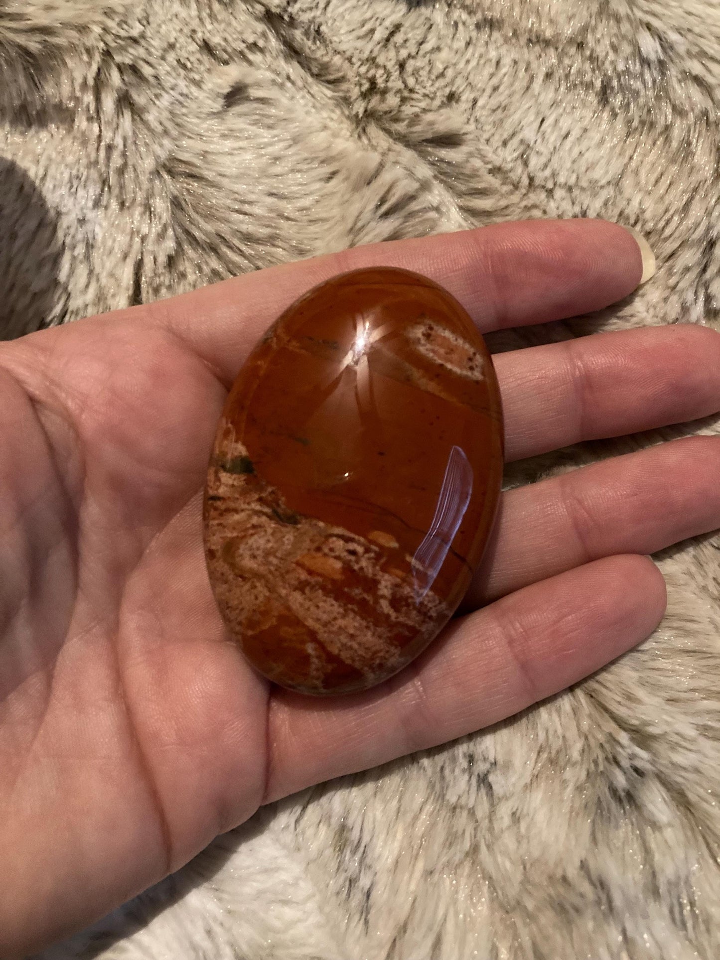 Red Jasper Palm Stone* Crystals * Witchcraft * Wiccan * Pagan * Altar Decoration * Spiritual Gift * Witch