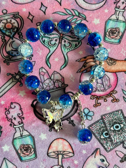 Fashion Beaded Bracelet, Stretch Bracelet, Crystals Bracelet, Charmed Bracelet, Boho Jewelry, Gift for Her