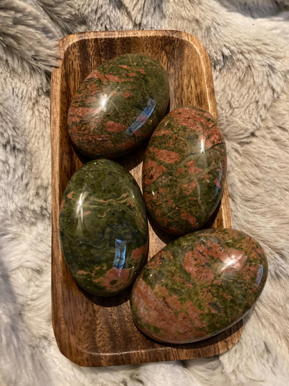 Unakite Palm Stone* Crystals * Witchcraft * Wiccan * Pagan * Altar Decoration * Spiritual Gift * Witch