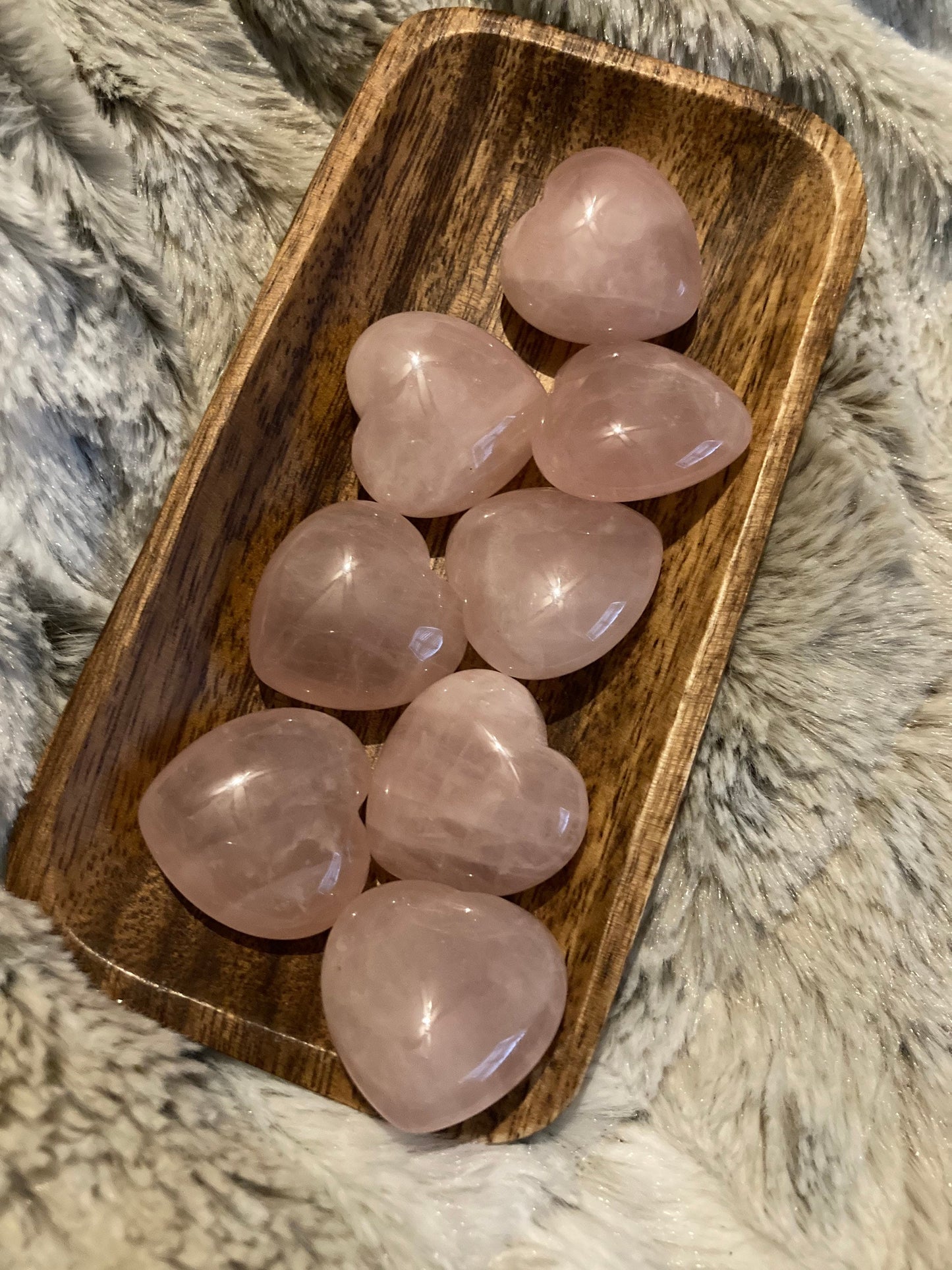 Puffy Rose Quartz Heart * Rose Quartz Heart * Rose Quartz * Witch Supplies * Crystals * Wiccan Crystals * Pagan Crystals * Puffy Heart