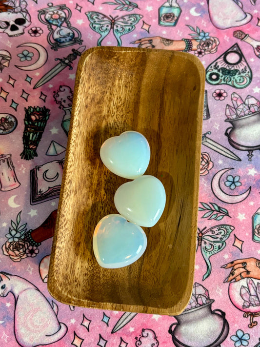 Opalite Heart Crystal* Crystals * Witchcraft * Wiccan * Pagan * Altar Decoration * Spiritual Gift * Witch
