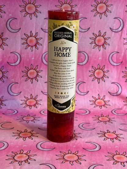 Happy Home Ritual Candle, Altar Candle, Spell Candle, Home Energy Cleanse, Protection, Clear Energy Candle, Home Energy Cleansing