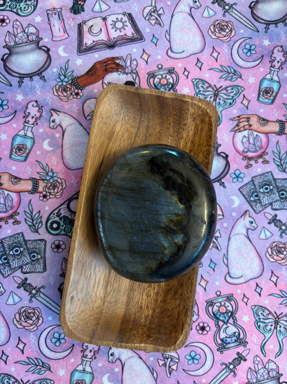 Labradorite Crystal Palm Stones * Crystal Palm Stone * Meditation Stone * Absorb Negativity * Intuition Stone * Palm Stone * Witchy * Pagan