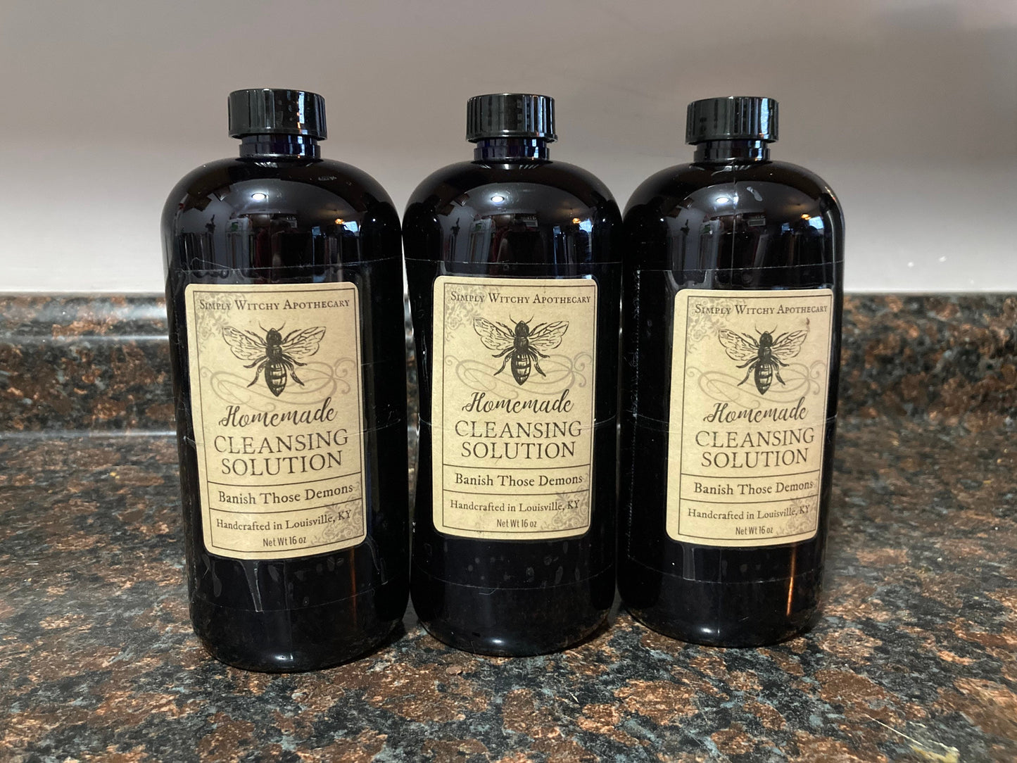 Cleansing Spray * Banish Those Demons * Protection Solution for Walls and Floors * 16 Ounces