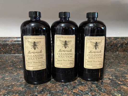 Cleansing Spray * Banish Those Demons * Protection Solution for Walls and Floors * 16 Ounces