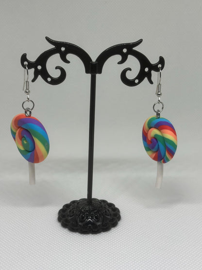 Pride Earrings * Candy Earrings * Lollipop  Earrings * Tarot Card Earrings * Rainbow Earrings * Dangle Earrings *Rainbow Swirl Earring