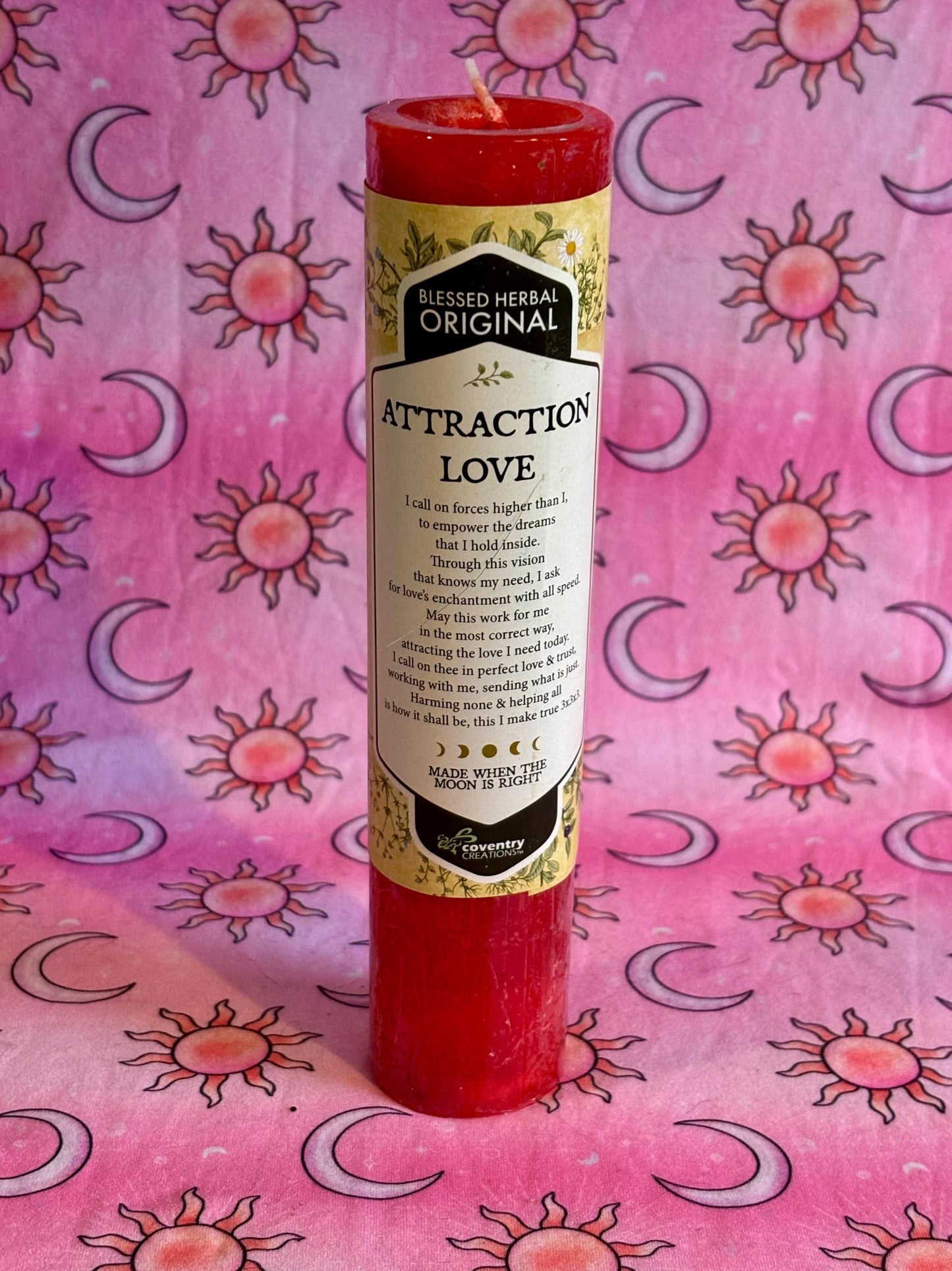 Spell Candle for Love, Attraction Candle, Ritual for Seduction, Soul Mate and Love Candle, Gift, Romance, Valentine's Day, Soul Mate Magnet