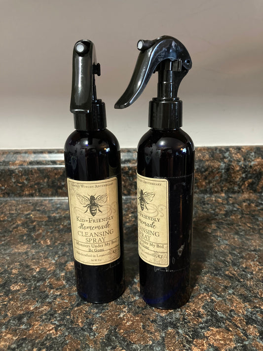 Kid Friendly * Cleansing Spray* Monsters Under My Bed Be Gone * Protection Spray * 8 Ounces