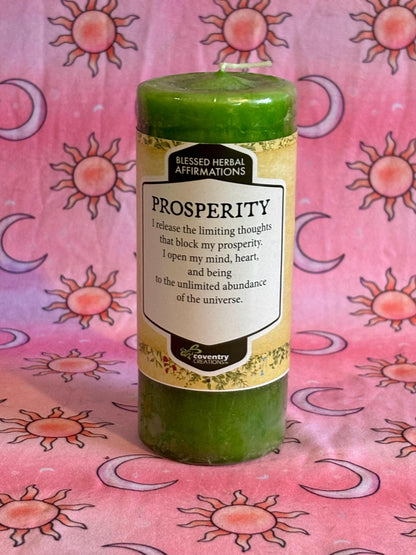 Prosperity Ritual Candle, Spell Candle, Abundance Money Candle, Altar Candle, Housewarming Gift, Ritual Supplies, Money Ritual Candle