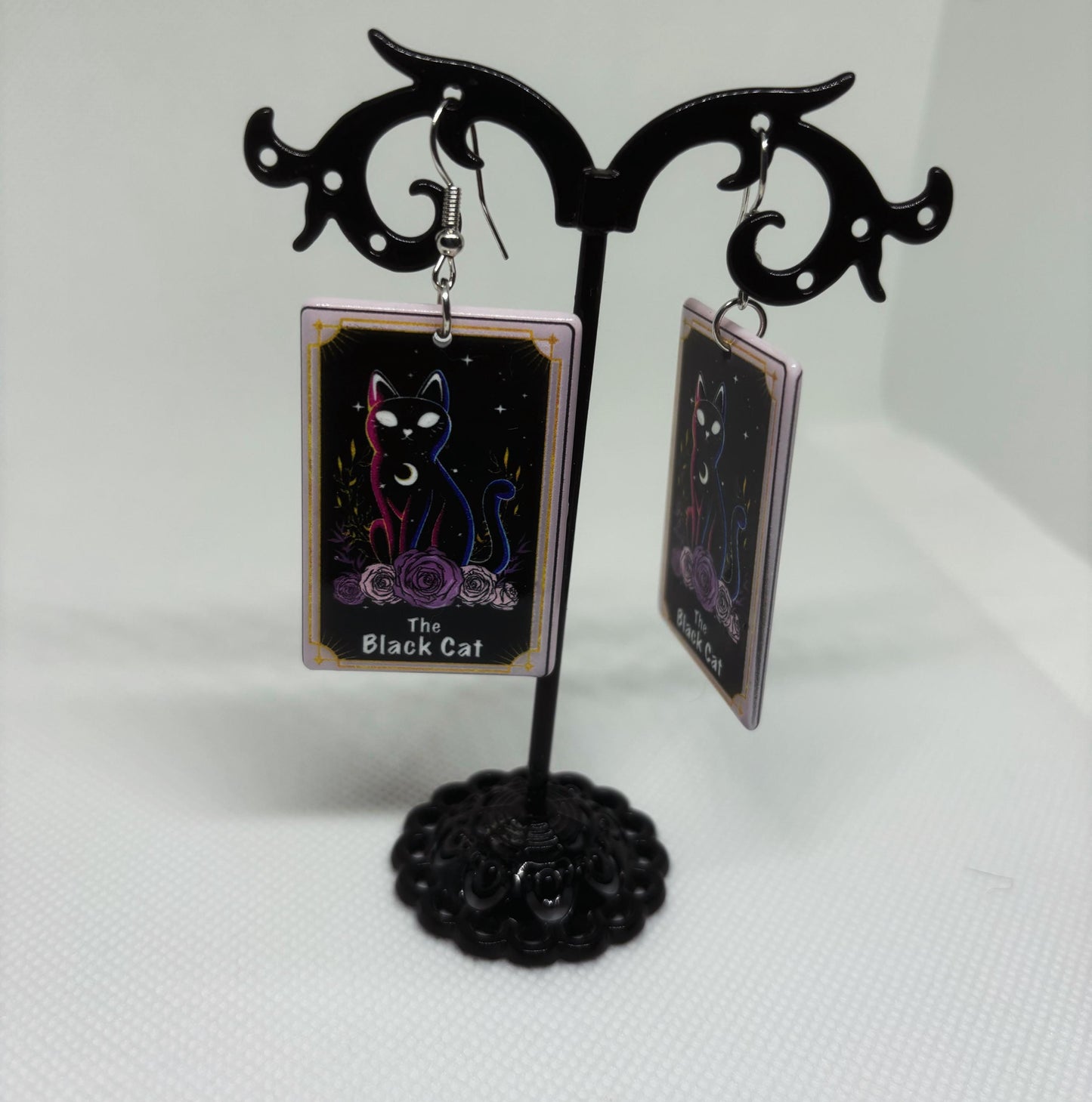 Witchy Earrings * Pentacle Earrings * Magick Earrings * Tarot Card Earrings * Pentagram Earrings * Dangle Earrings *Witchcraft Theme Earring