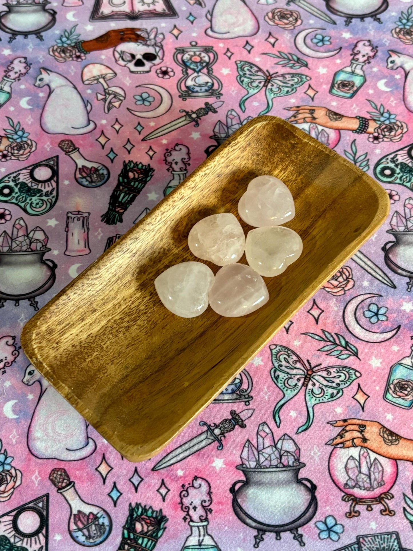 Puffy Rose Quartz Heart * Rose Quartz Heart * Rose Quartz * Witch Supplies * Crystals * Wiccan Crystals * Pagan Crystals * Puffy Heart