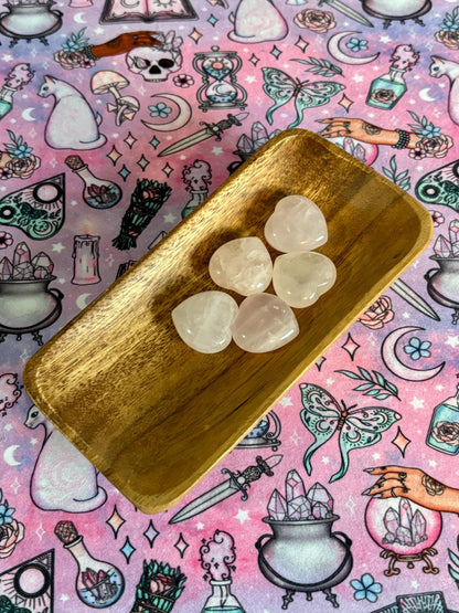 Puffy Rose Quartz Heart * Rose Quartz Heart * Rose Quartz * Witch Supplies * Crystals * Wiccan Crystals * Pagan Crystals * Puffy Heart