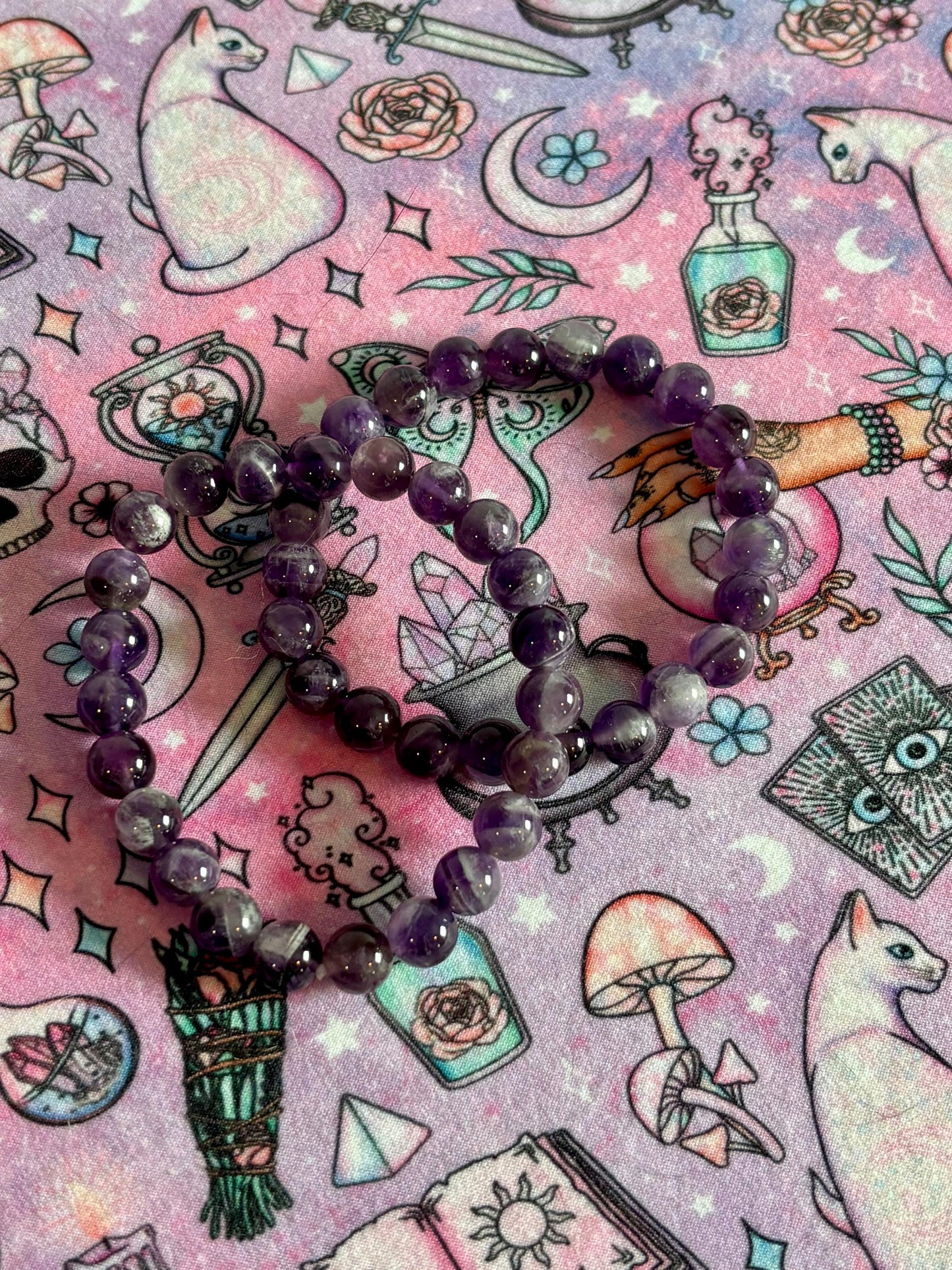 Fashion Beaded Bracelet, Stretch Bracelet, Crystals Bracelet, Charmed Bracelet, Boho Jewelry, Gift for Her