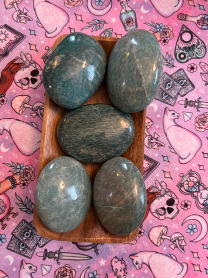 Amazonite Palm Stone* Crystals * Witchcraft * Wiccan * Pagan * Altar Decoration * Spiritual Gift * Witch