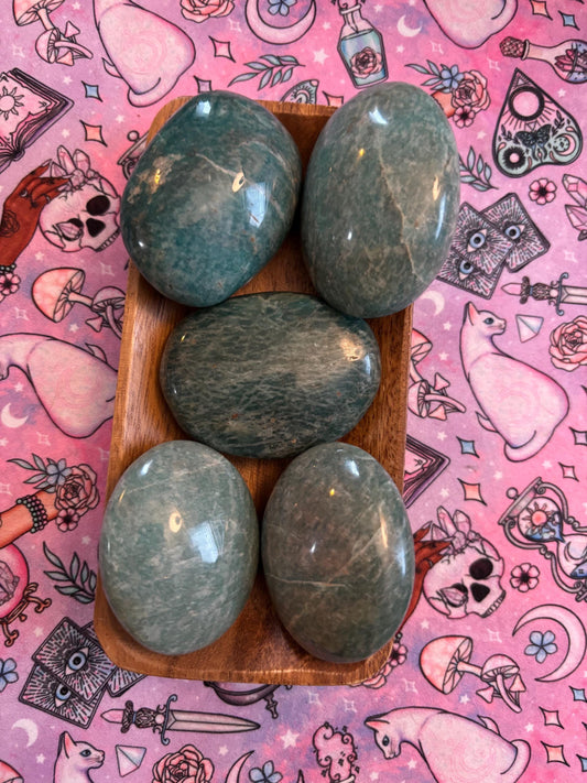 Amazonite Palm Stone* Crystals * Witchcraft * Wiccan * Pagan * Altar Decoration * Spiritual Gift * Witch