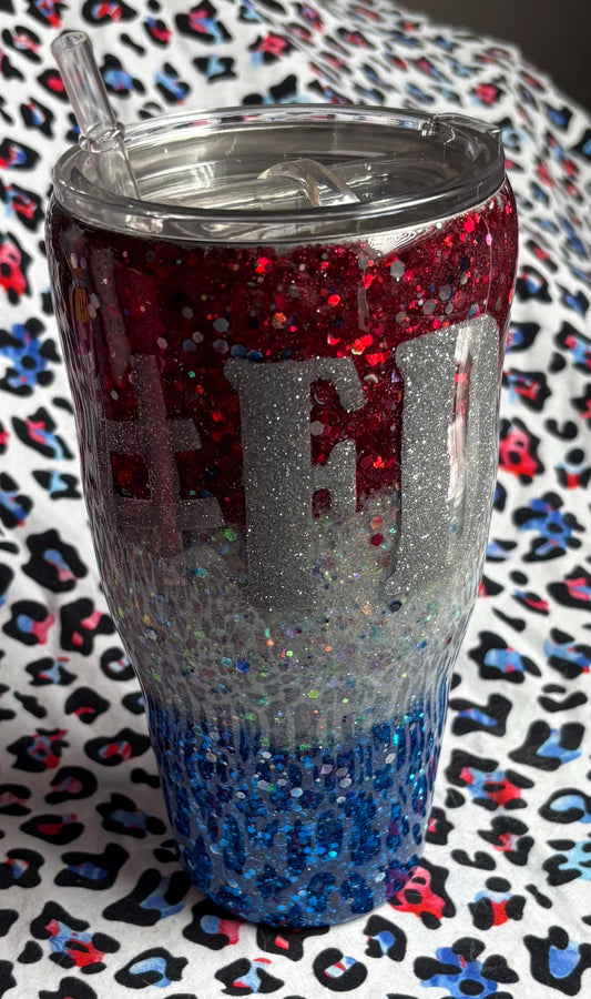 Custom FDT Tumblers ~ Glitter Epoxy Tumbler ~ Epoxy Tumbler  ~ 30 oz. Tumbler ~ Custom Tumblers ~ Gift Ideas ~ Anti-Trump Tumbler
