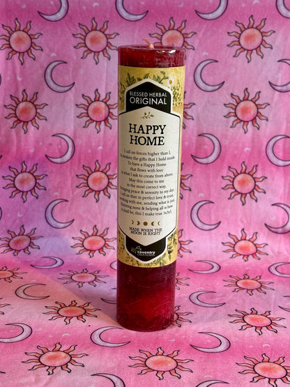 Happy Home Ritual Candle, Altar Candle, Spell Candle, Home Energy Cleanse, Protection, Clear Energy Candle, Home Energy Cleansing