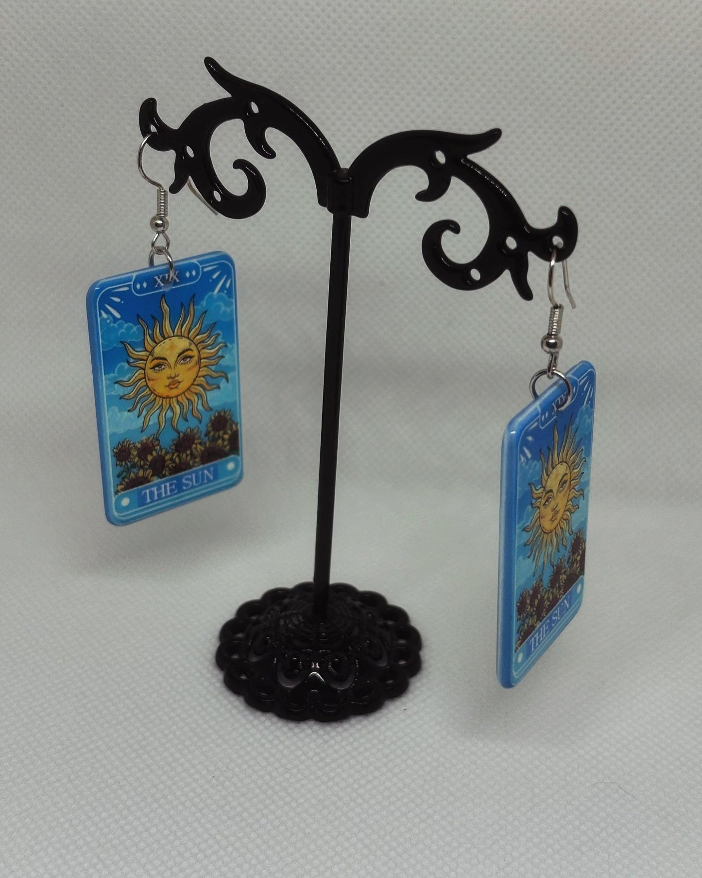 Witchy Earrings * Pentacle Earrings * Magick Earrings * Tarot Card Earrings * Pentagram Earrings * Dangle Earrings *Witchcraft Theme Earring