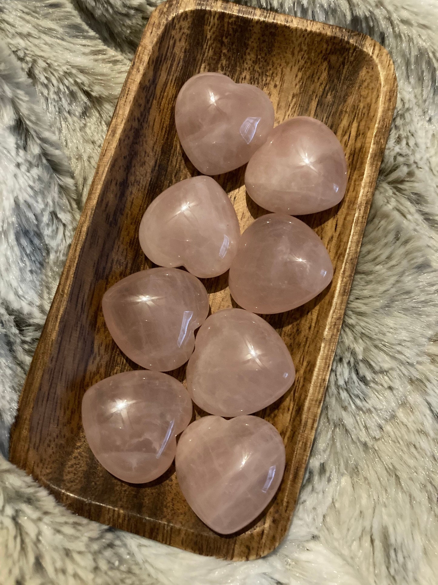 Puffy Rose Quartz Heart * Rose Quartz Heart * Rose Quartz * Witch Supplies * Crystals * Wiccan Crystals * Pagan Crystals * Puffy Heart