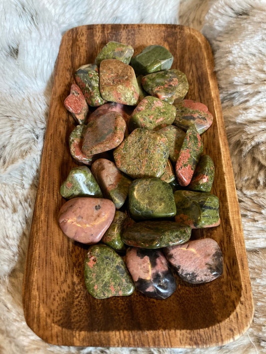 Unakite Tumbled Stone * Unakite* Tumbled Stones * Crystals * Witchcraft * Tumbled Crystals * Wiccan * Pagan * Witch