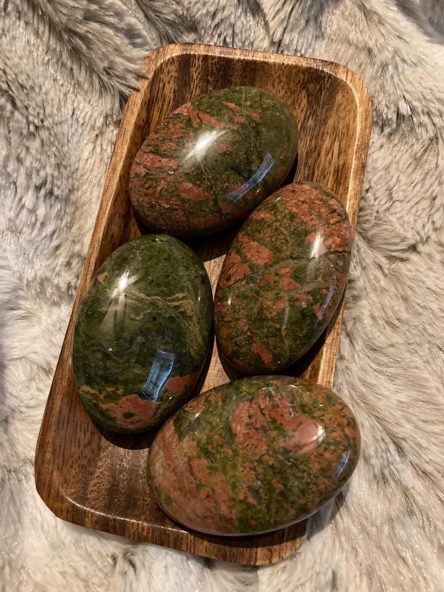Unakite Palm Stone* Crystals * Witchcraft * Wiccan * Pagan * Altar Decoration * Spiritual Gift * Witch