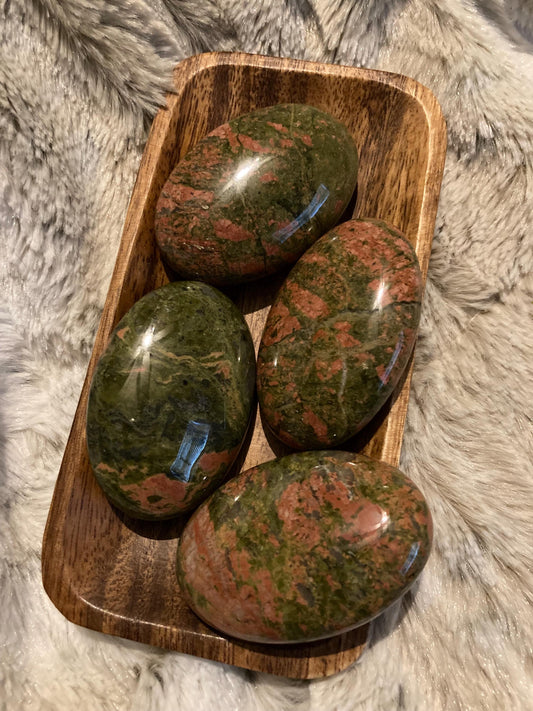 Unakite Palm Stone* Crystals * Witchcraft * Wiccan * Pagan * Altar Decoration * Spiritual Gift * Witch