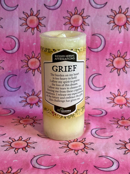 Grief and Remembrance Ritual Candle, Spiritual Altar Candle, Loss of a Loved One, Memory Spell Candle, Tribute Light