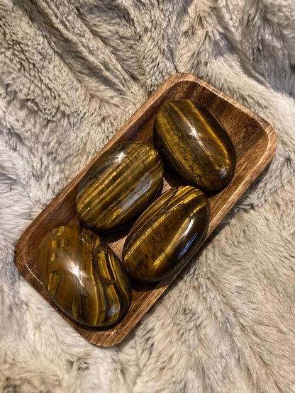 Tigers Eye Palm Stone* Crystals * Witchcraft * Wiccan * Pagan * Altar Decoration * Spiritual Gift * Witch