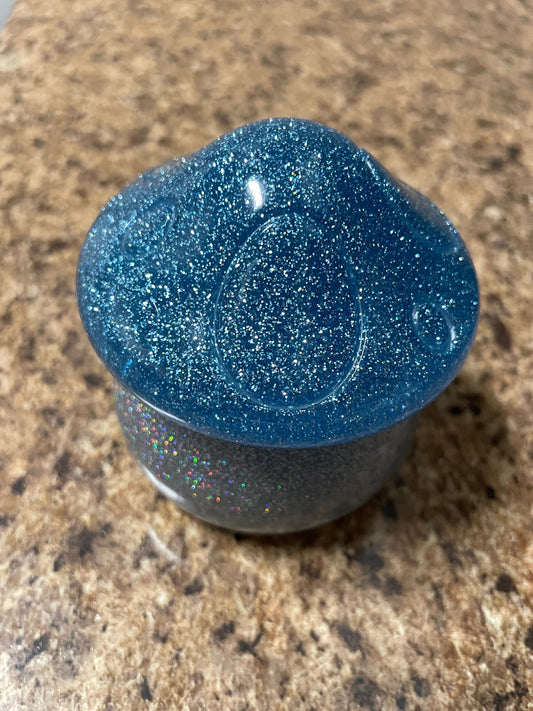 Handmade Glitter Mushroom Trinket Box ~ Jewelry Box ~ Household Decor