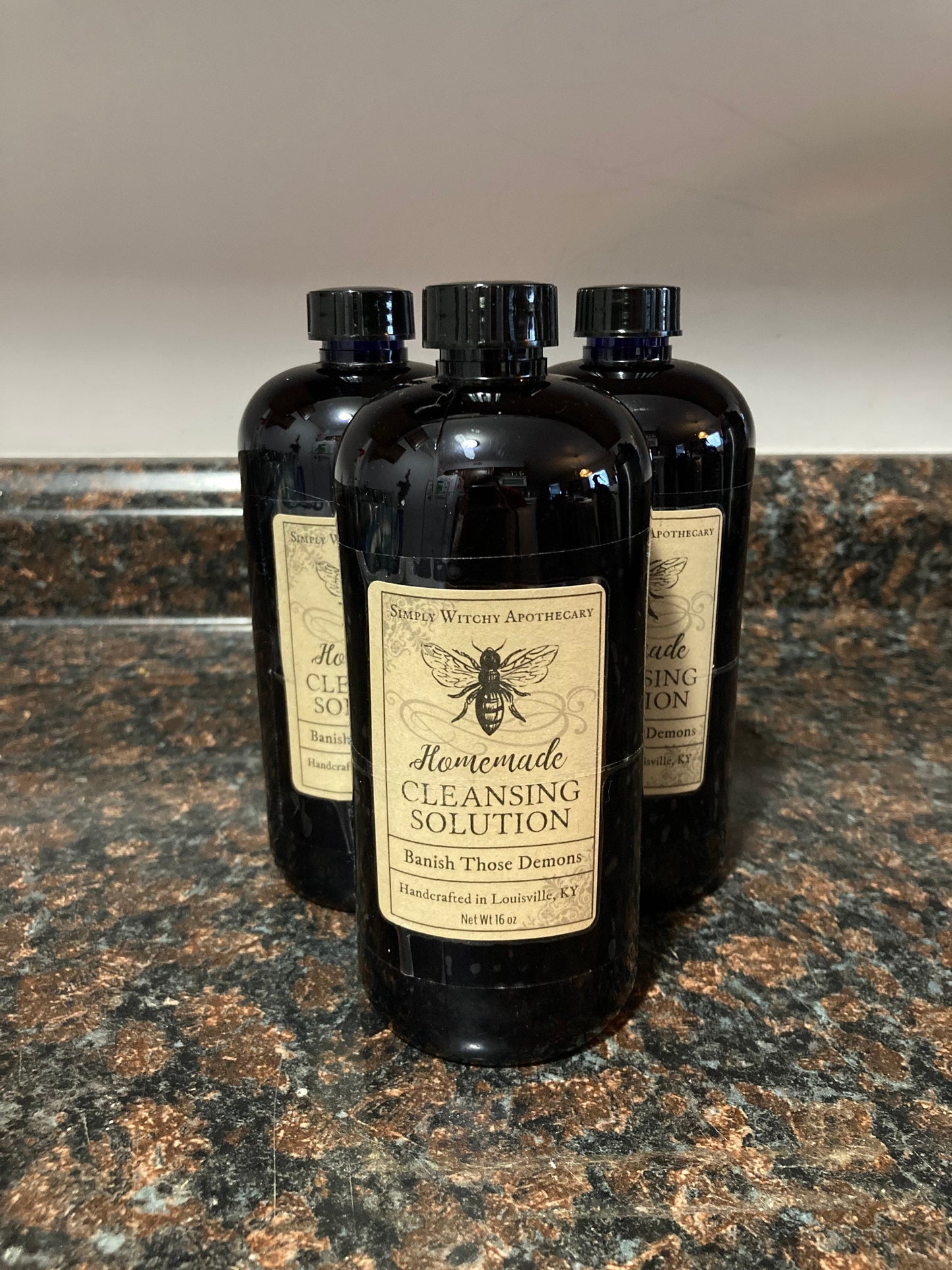 Cleansing Spray * Banish Those Demons * Protection Solution for Walls and Floors * 16 Ounces