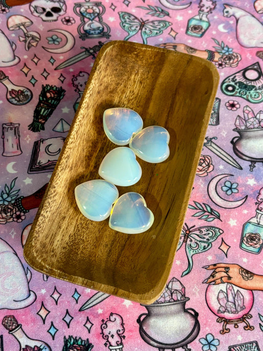 Opalite Heart Crystal* Crystals * Witchcraft * Wiccan * Pagan * Altar Decoration * Spiritual Gift * Witch