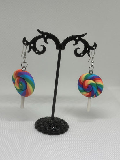 Pride Earrings * Candy Earrings * Lollipop  Earrings * Tarot Card Earrings * Rainbow Earrings * Dangle Earrings *Rainbow Swirl Earring