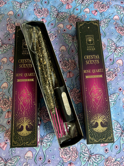 Rose Quartz, Housewarming Witchcraft Crystal Smudge Kit, Cleansing Kit For Wiccans, Ritual Supplies, Perfect For Pagans, For Beginners, Kit
