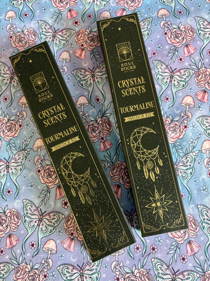 Black Tourmaline, Housewarming Witchcraft Crystal Smudge Kit, Cleansing Kit For Wiccans, Ritual Supplies, Perfect For Pagans, For Beginners,