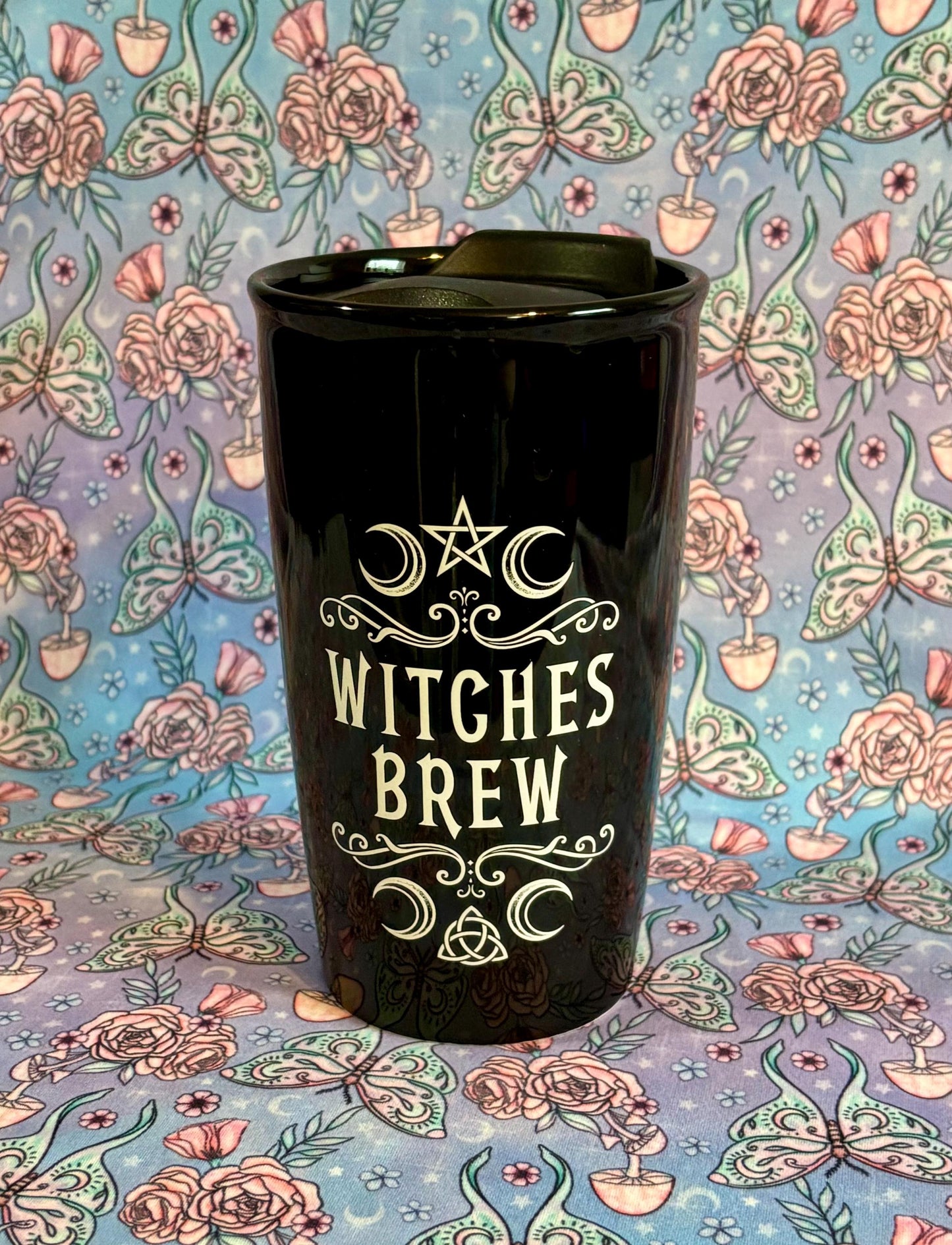 Cute Ceramic Travel Mug ~ Witches Coffee Cup ~ Witches Coffee Mug ~ Witches Tea Mug ~ Witches Tea Cup ~ Witches Drinkware ~ Travel Mug