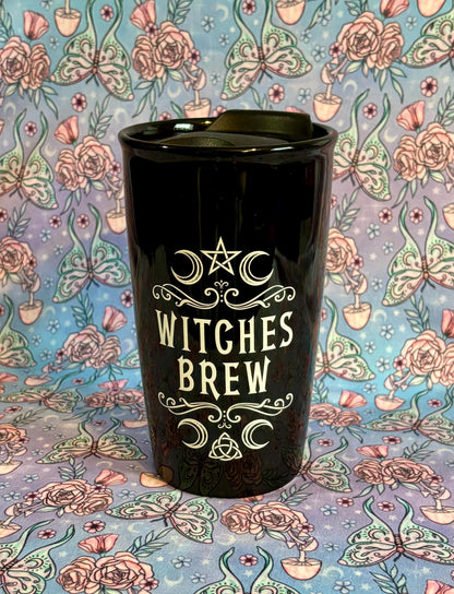 Cute Ceramic Travel Mug ~ Witches Coffee Cup ~ Witches Coffee Mug ~ Witches Tea Mug ~ Witches Tea Cup ~ Witches Drinkware ~ Travel Mug