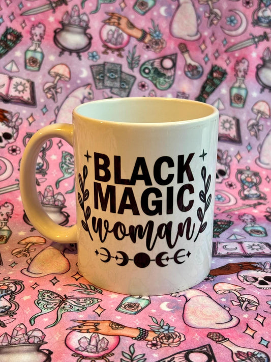Black Magic Woman Coffee Cup * Sublimation * Sublimation Cup * Sublimation Coffee Cup * Sublimation Coffee Mug *Coffee Mug * Coffee Cup
