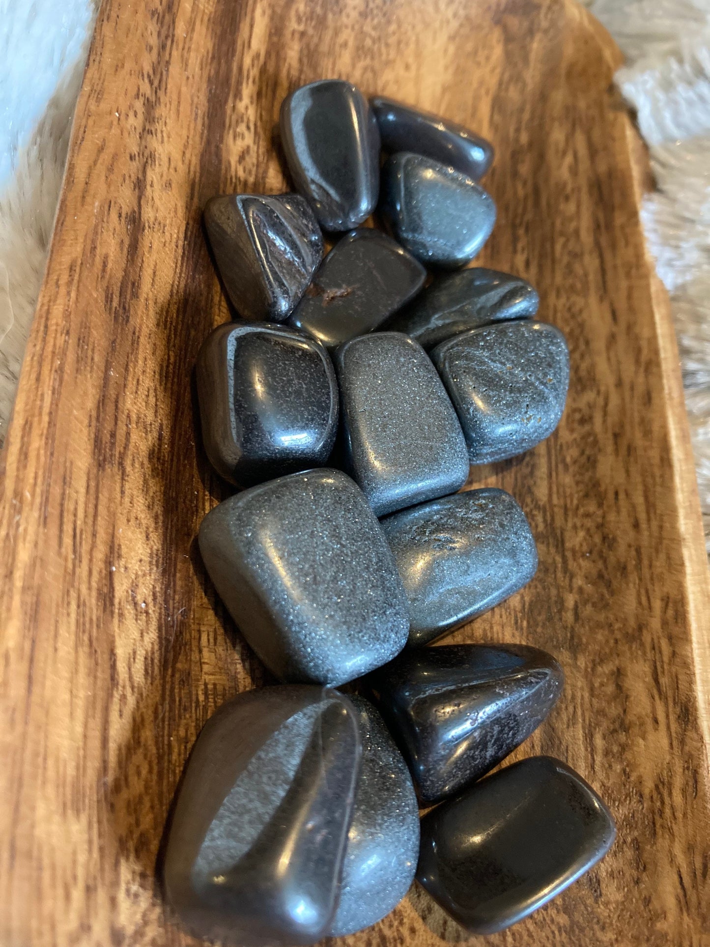 Hematite Tumbled Stone * Hematite * Tumbled Stones * Crystals * Witchcraft * Tumbled Crystals * Wiccan * Pagan * Witch