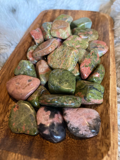 Unakite Tumbled Stone * Unakite* Tumbled Stones * Crystals * Witchcraft * Tumbled Crystals * Wiccan * Pagan * Witch
