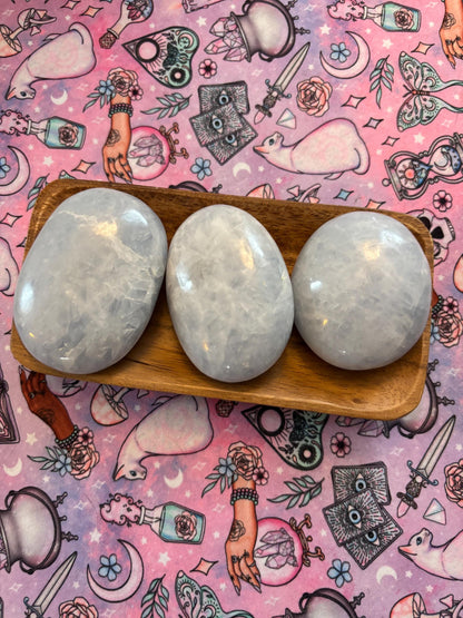 Blue Calcite Palm Stone* Crystals * Witchcraft * Wiccan * Pagan * Altar Decoration * Spiritual Gift * Witch