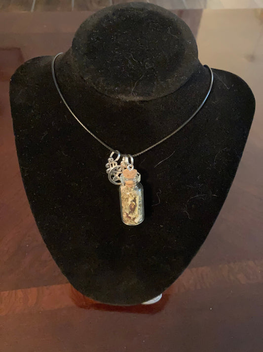 Job Offer Employment Spell Jar Necklace