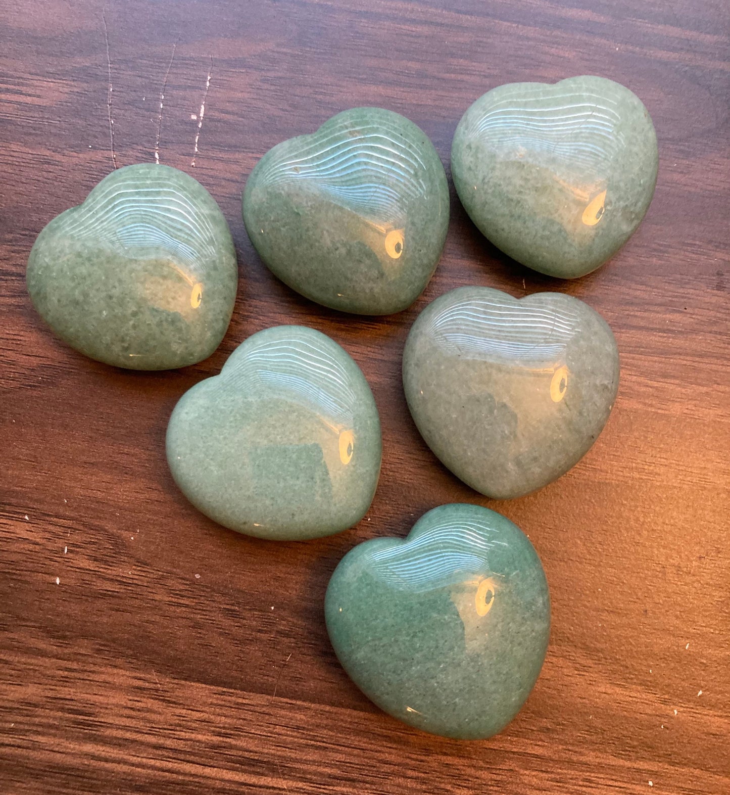 Puffy Aventurine Heart * Aventurine Heart * Aventurine * Witch Supplies * Crystals * Wiccan Crystals * Pagan Crystals * Puffy Heart