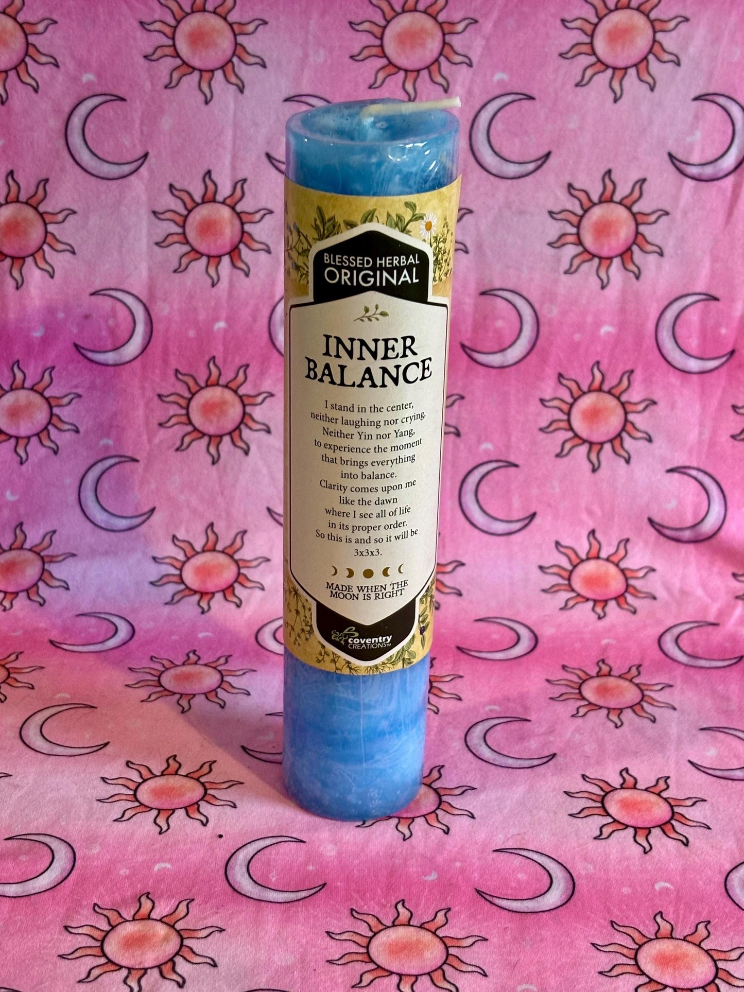 Inner Balance Ritual Candle, Altar Candle, Self Love Spell Candle, Meditation Candle, Spiritual Gift