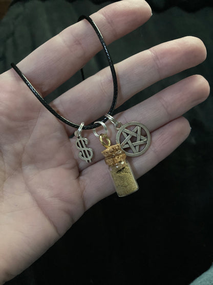 Money Drawing Spell Necklace