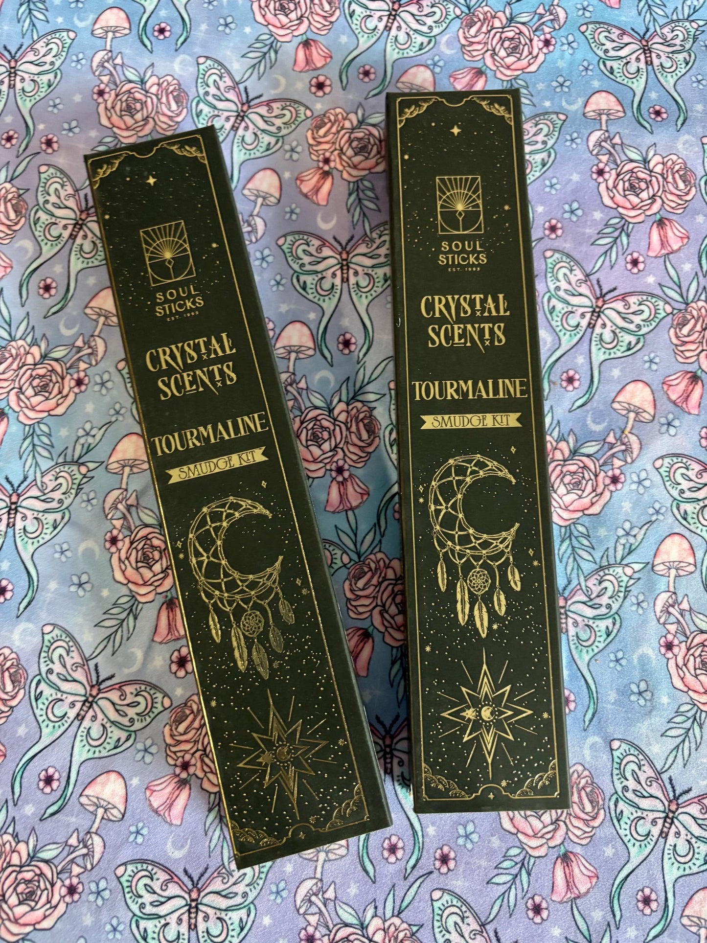Black Tourmaline, Housewarming Witchcraft Crystal Smudge Kit, Cleansing Kit For Wiccans, Ritual Supplies, Perfect For Pagans, For Beginners,