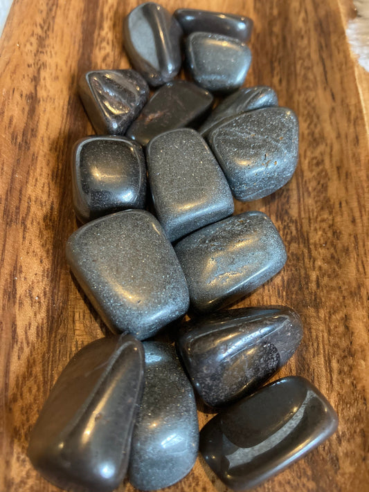 Hematite Tumbled Stone * Hematite * Tumbled Stones * Crystals * Witchcraft * Tumbled Crystals * Wiccan * Pagan * Witch