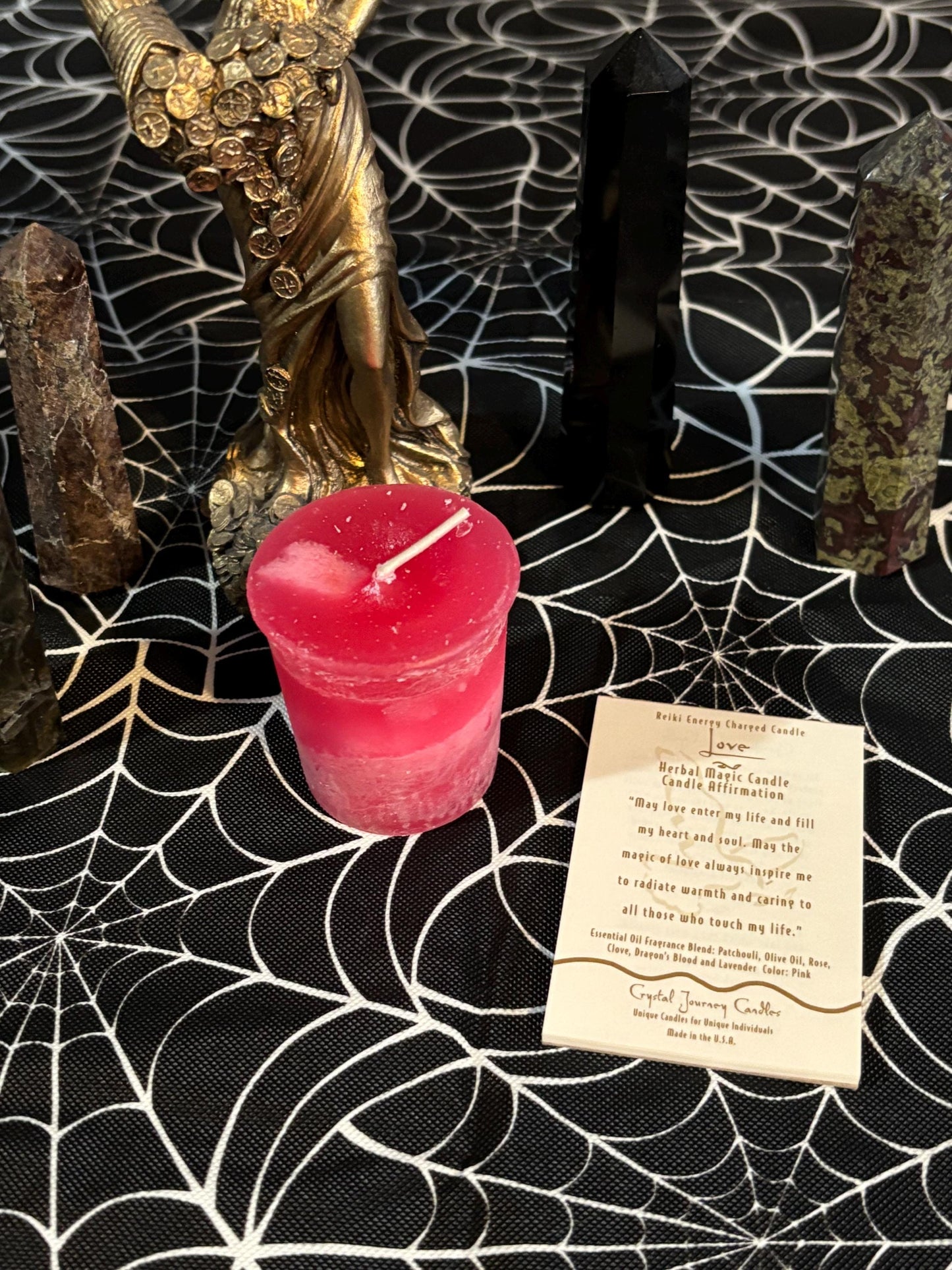 Love Votive Candle ~ Love ~ Seduction ~ Attraction ~ Find Love ~ Call Love ~ Spell Candles ~ Love Spell ~ Attract Love