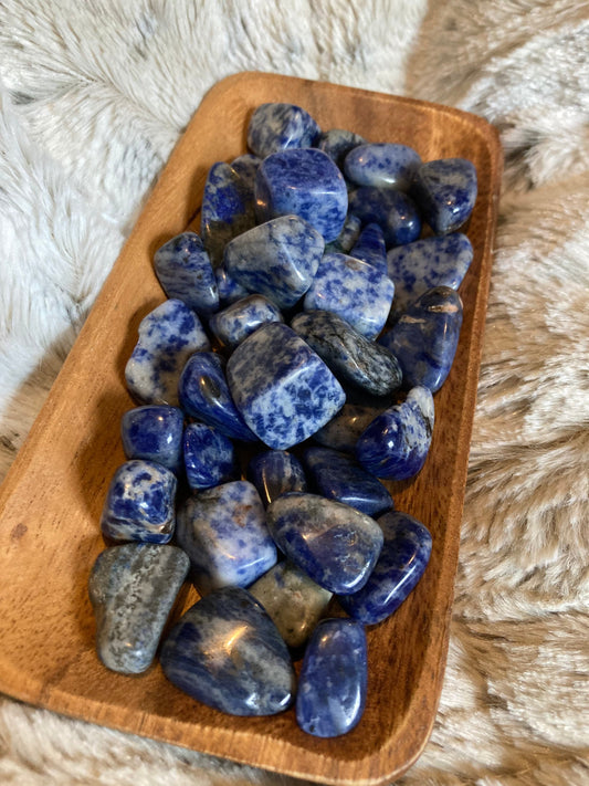 Sodalite Tumbled Stone * Sodalite * Tumbled Stones * Crystals * Witchcraft * Tumbled Crystals * Wiccan * Pagan * Witch