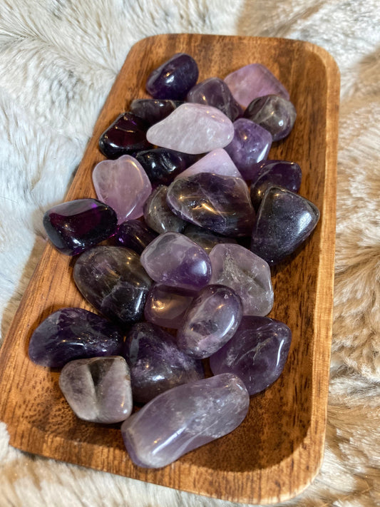 Amethyst Tumbled Stone *  Amethyst * Tumbled Stones * Crystals * Witchcraft * Tumbled Crystals * Wiccan * Pagan * Witch