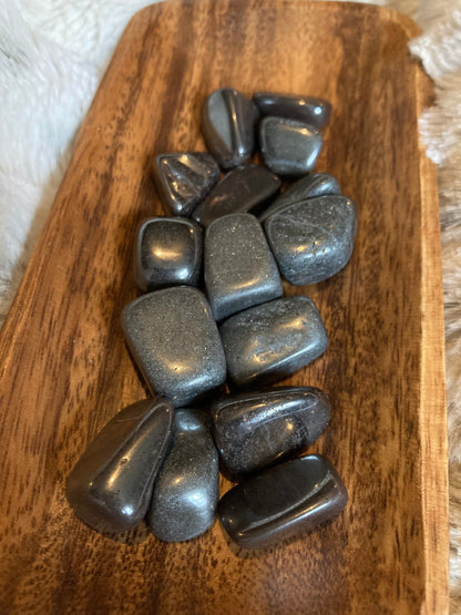 Hematite Tumbled Stone * Hematite * Tumbled Stones * Crystals * Witchcraft * Tumbled Crystals * Wiccan * Pagan * Witch